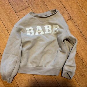 Little Co. Beige Sweatshirt